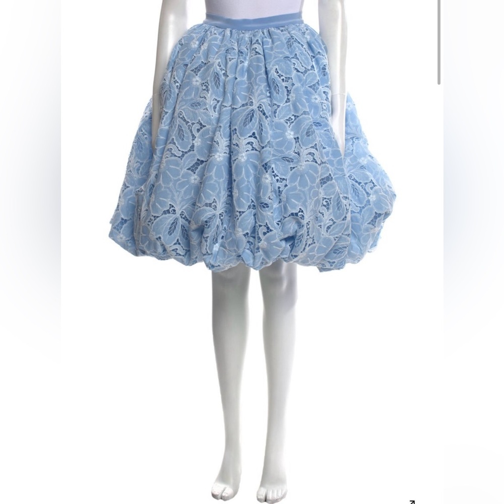 Azzi & Osta Elegant Blue Lace Skirt nwt